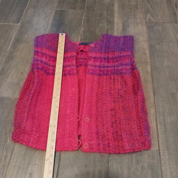 Vintage 80s Handwoven Fiberworks Vest - Picture 8 of 10